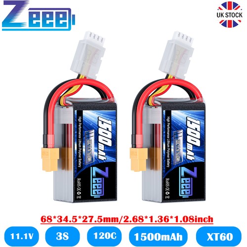 Zeee 1500mah 3s lipo - 2x,