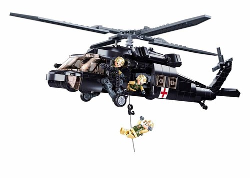 Black hawk brick model - uh-60,