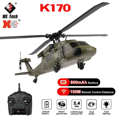 Wltoys k170 60l - uh-60l, black